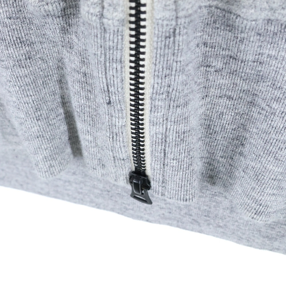 MOMOTARO JEANS(桃太郎ジーンズ) 袖ラインデザイン フルジップパーカー グレー