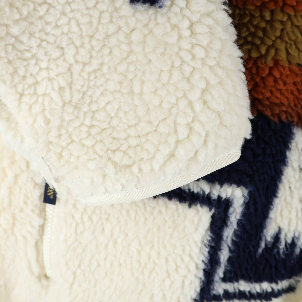 PENDLETON(ペンドルトン) ネイティブ柄ジップアップボアフリースジャケット アイボリー 1475-5010