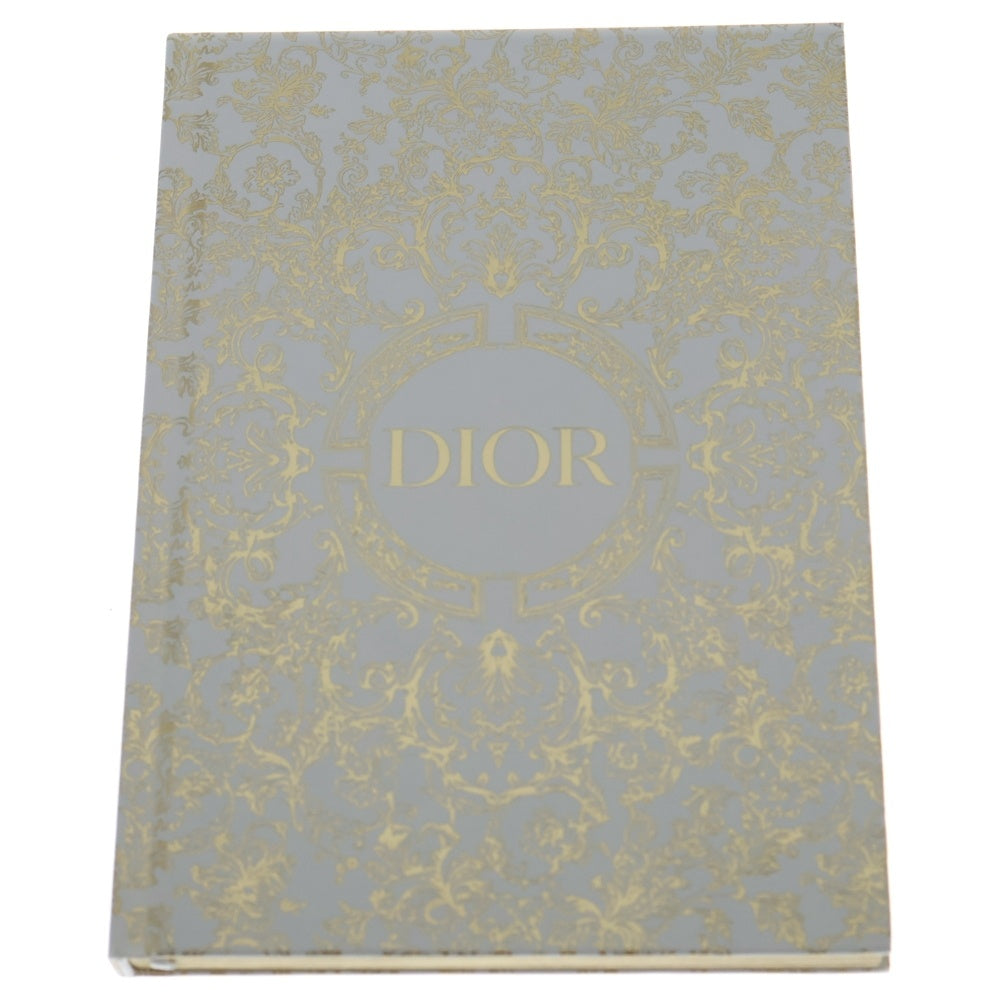 DIOR(ディオール) ブランドロゴ 総柄 手帳 ホワイト/ゴールド