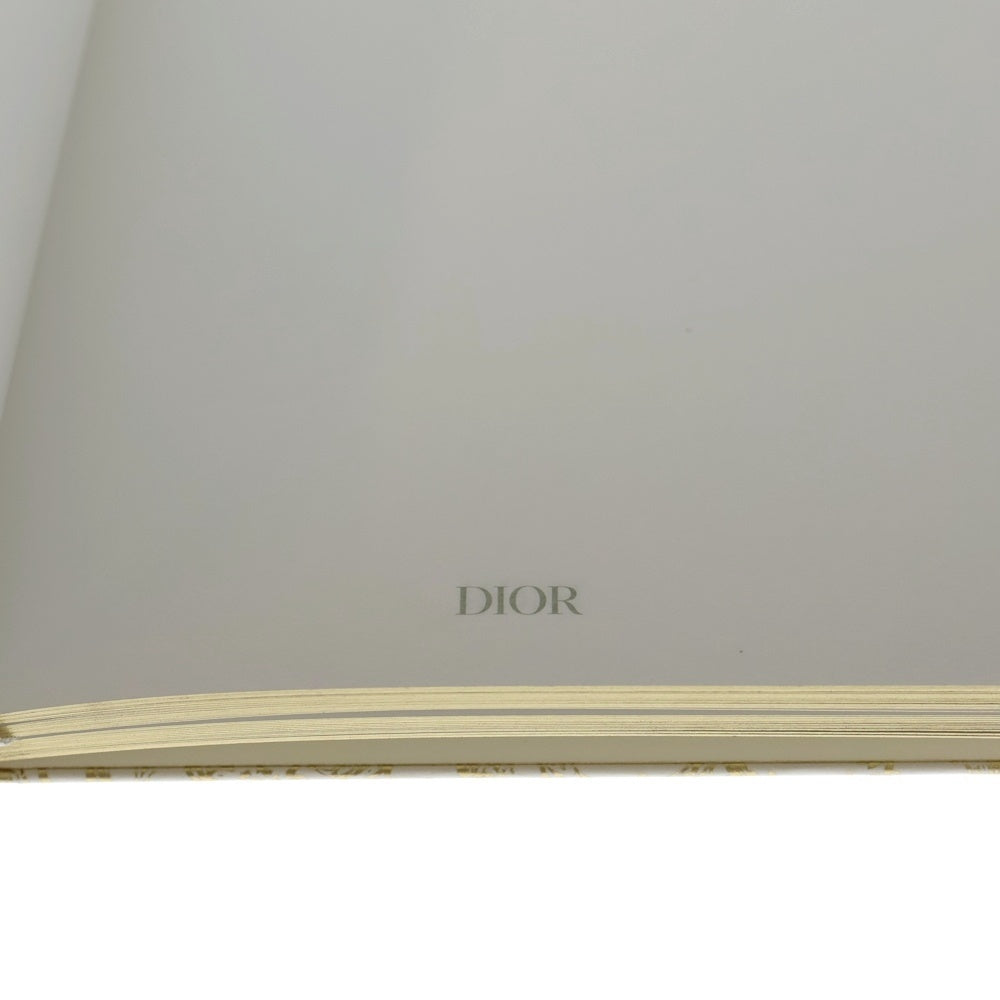 DIOR(ディオール) ブランドロゴ 総柄 手帳 ホワイト/ゴールド