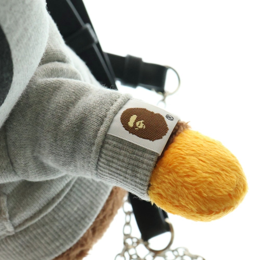 A BATHING APE(アベイシングエイプ) BABY MILO PLUSH DOLL BACKPACK ベイビーマイロ バックパック ブラウン/グレー