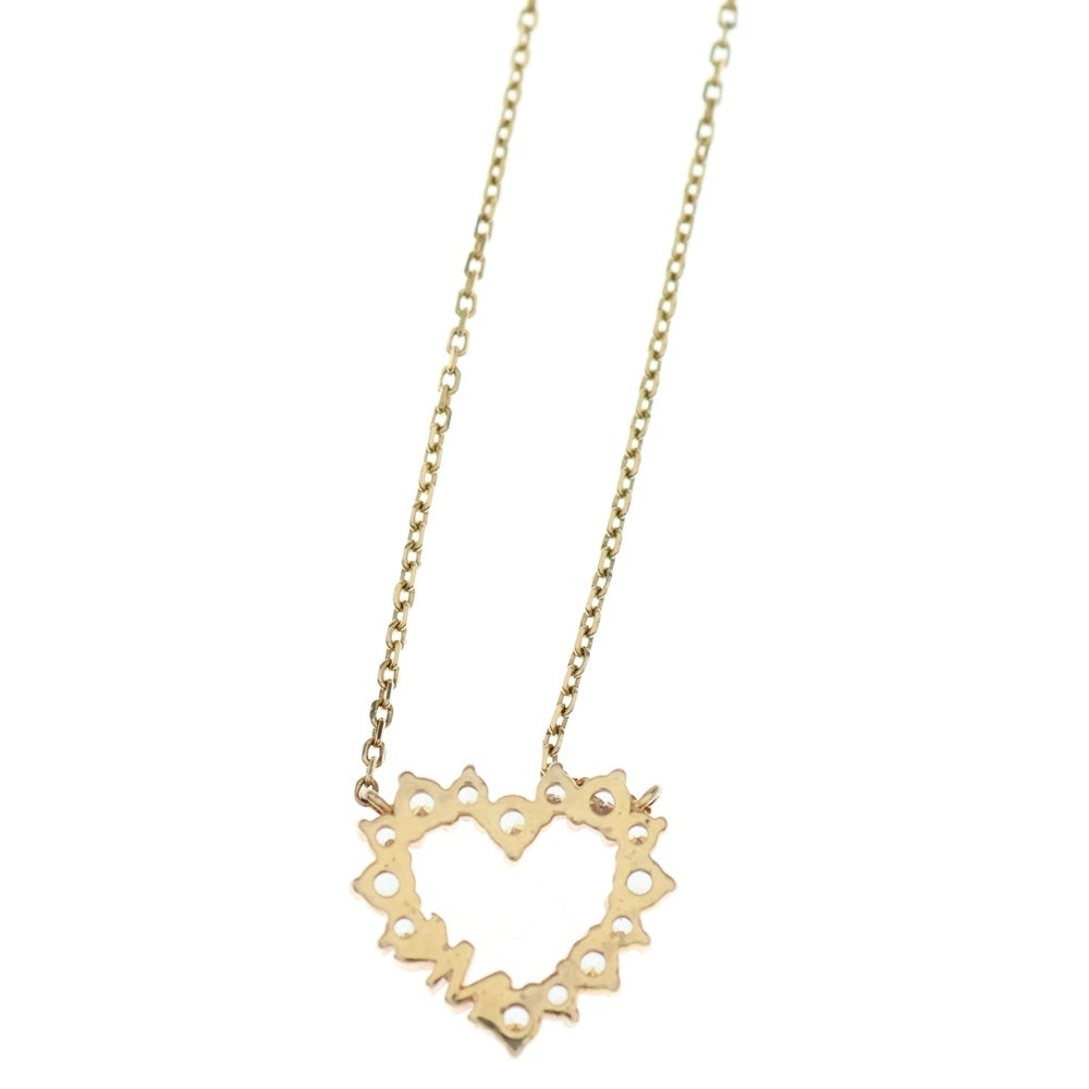 MICHAEL KORS(マイケルコース) ジルコニアハートペンダント チェーンネックレス ゴールド