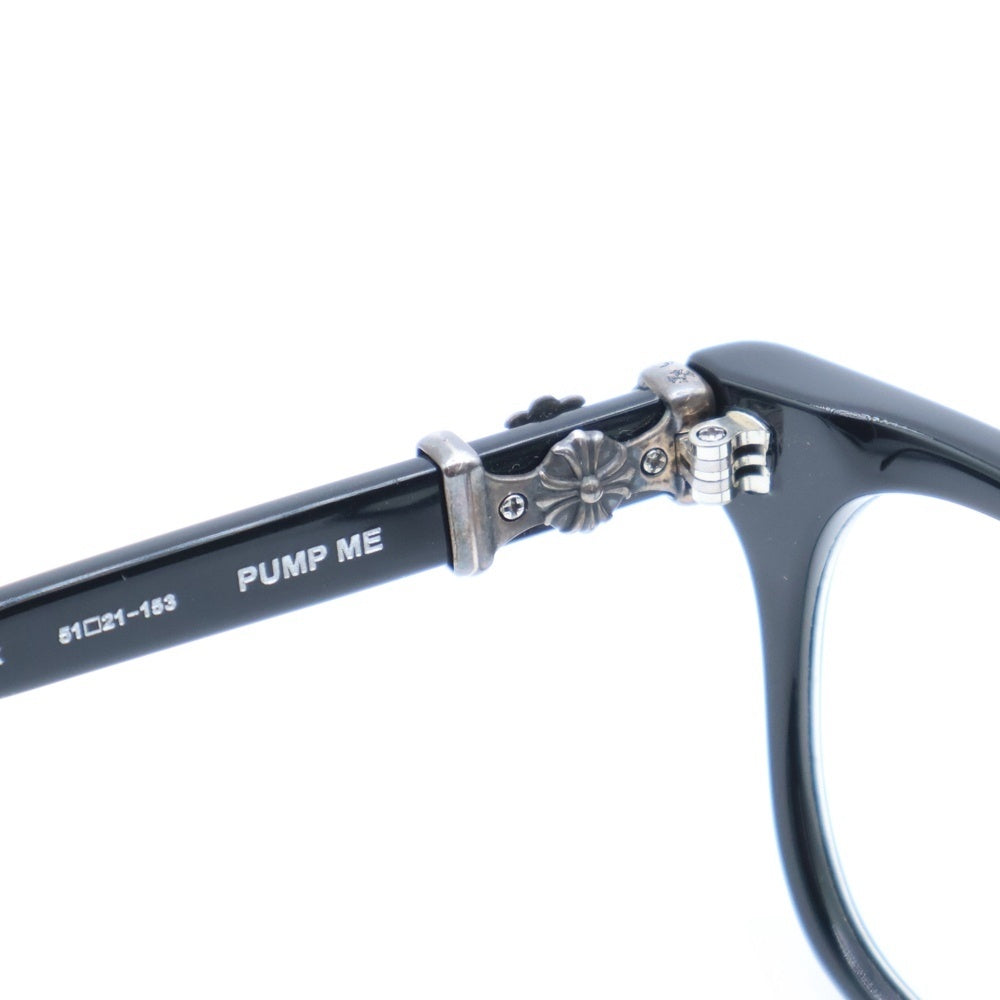 CHROME HEARTS(クロムハーツ) PUMP ME クロステンプル アイウェア 眼鏡 ブラック