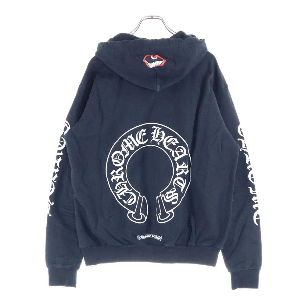CHROME HEARTS(クロムハーツ) ×MATTY BOY Chomper Horseshoe Hoodie マッティボーイ チョンパー ホースシュー プルオーバースウェットパーカー ブラック