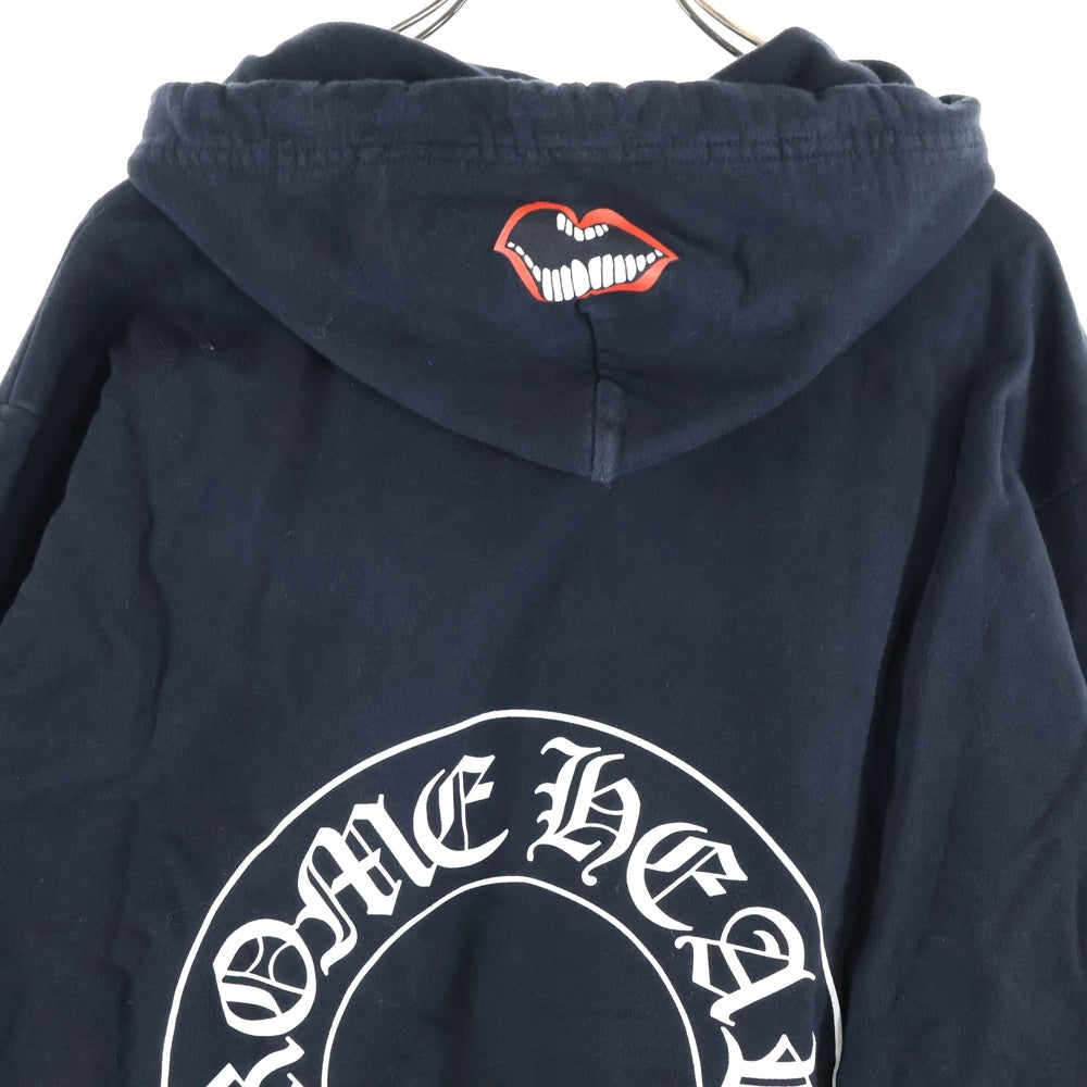 CHROME HEARTS(クロムハーツ) ×MATTY BOY Chomper Horseshoe Hoodie マッティボーイ チョンパー ホースシュー プルオーバースウェットパーカー ブラック