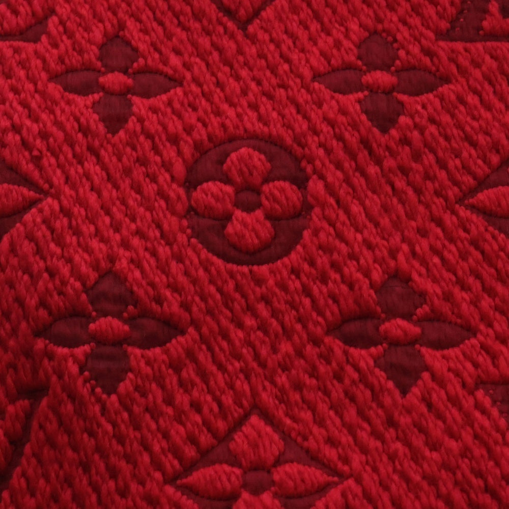 LOUIS VUITTON(ルイヴィトン) エシャルプ ロゴマニア ウールシルク ニットマフラー レッド 413287