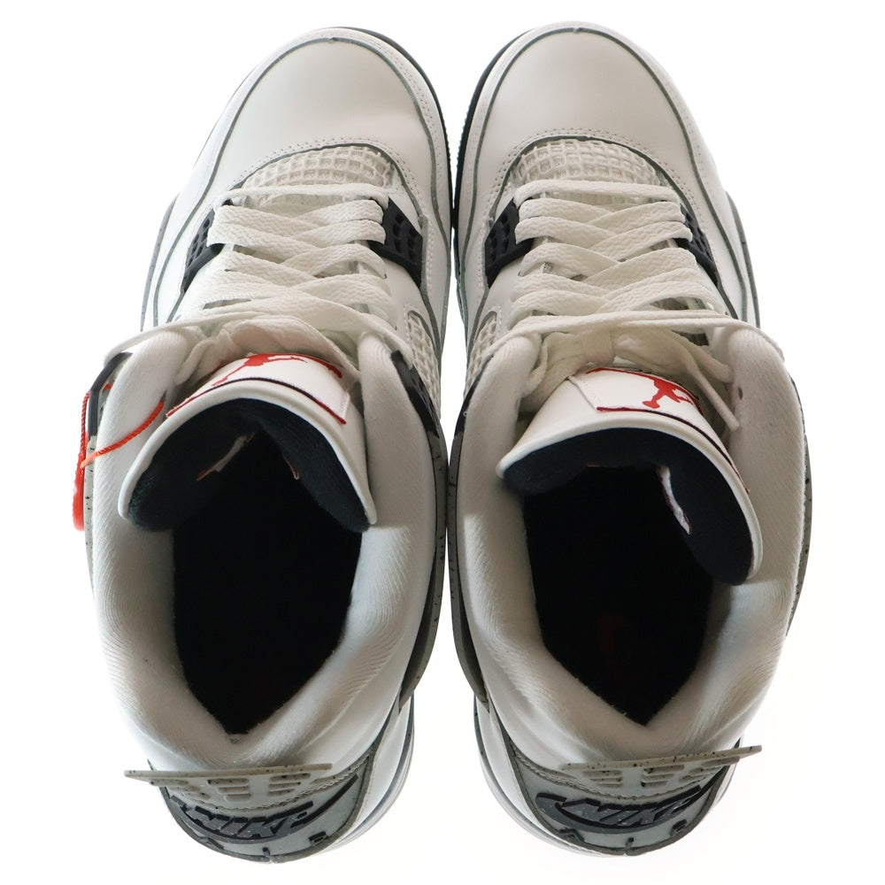 NIKE(ナイキ) Air Jordan 4 Retro WhiteCement 2025 エアジョーダン4 レトロ ホワイトセメント ハイカットスニーカー US9/27cm FV5029-100