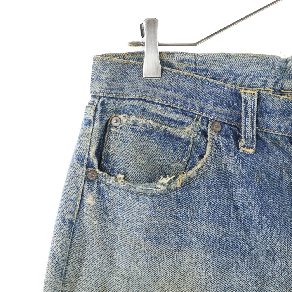 Levi's(リーバイス) VINTAGE 50s 501XX 54モデル 革パッチ オフセットベルトループ 通常R リベット裏15 ボタンフライストレートデニムパンツ インディゴ
