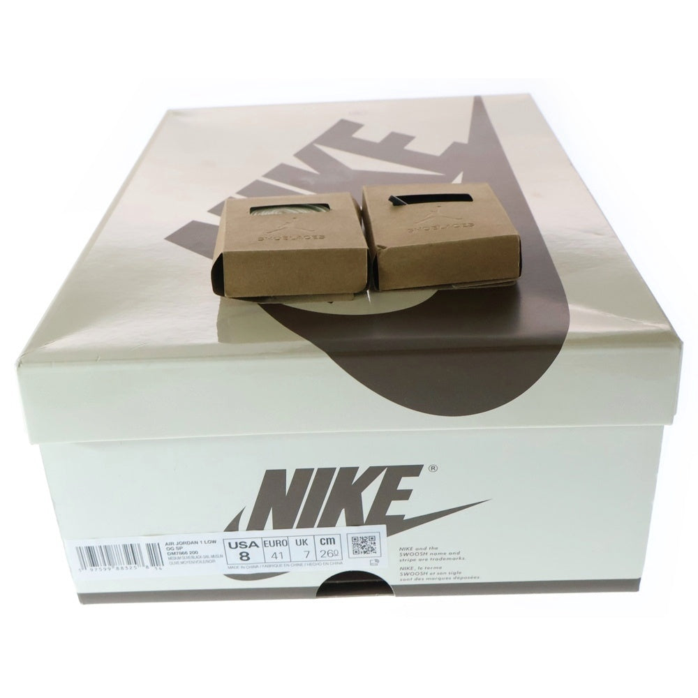 NIKE(ナイキ) ×Travis Scott Air Jordan 1 Low OG SP Reverse Olive トラヴィススコット エアジョーダン1 OG SP リバースオリーブ ローカットスニーカー US8/26cm DM7866-200