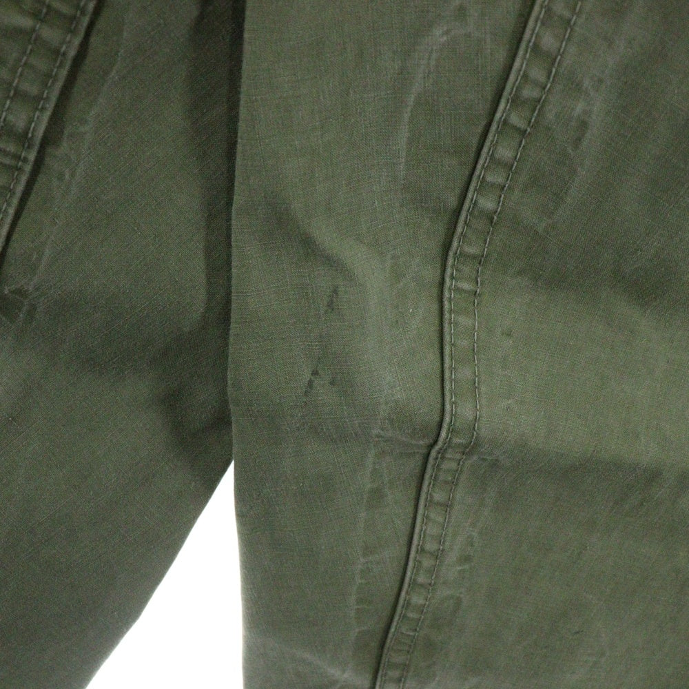 VINTAGE(ヴィンテージ) 50s USN MILITARY ミリタリー米軍 ウェットウェザーオーバーオールパンツ グリーン