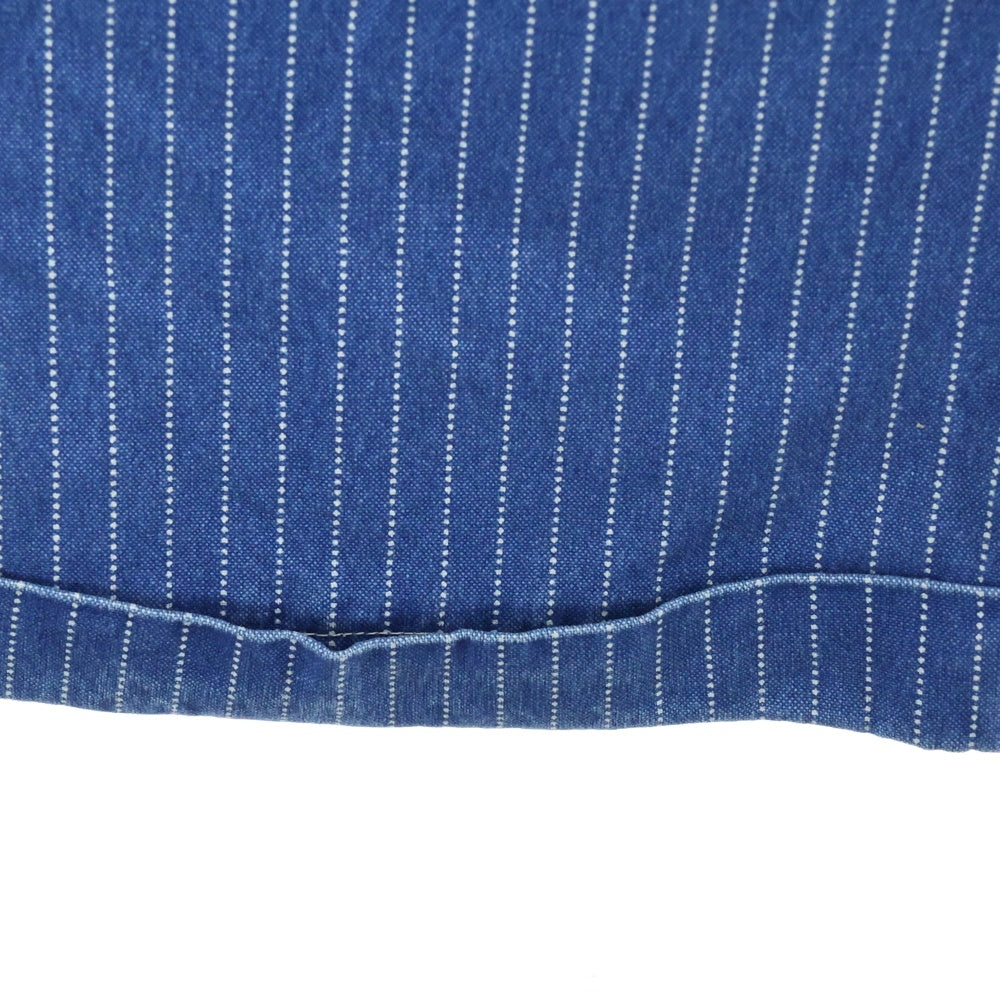 FULLCOUNT(フルカウント) Indigo Wabash Stripe Farmers Trousers インディゴウォバッシュストライプファーマーズトラウザーズ ワイドストレートワークパンツ ブルー 1128-4