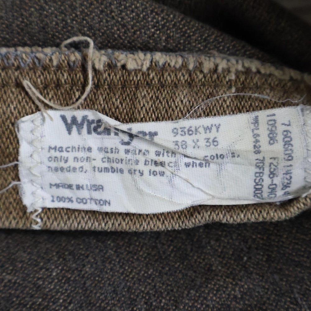 Wrangler(ラングラー) VINTAGE 90s 936KWY コットンストレートパンツ ブラウン