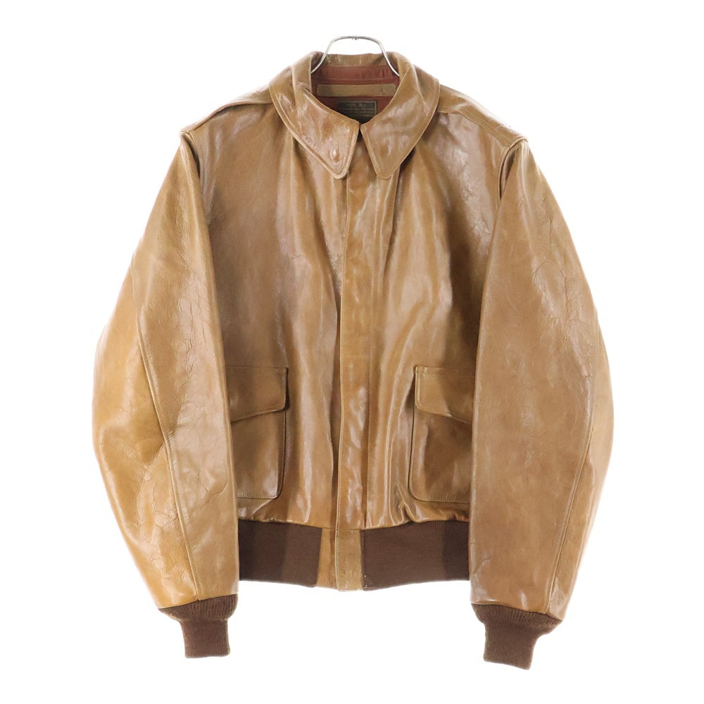 Buzz Rickson's(バズリクソンズ) type A-2 Contract No.27752 レプリカ復刻 ホースハイド馬革シングルレザージャケット ブラウン BR80451