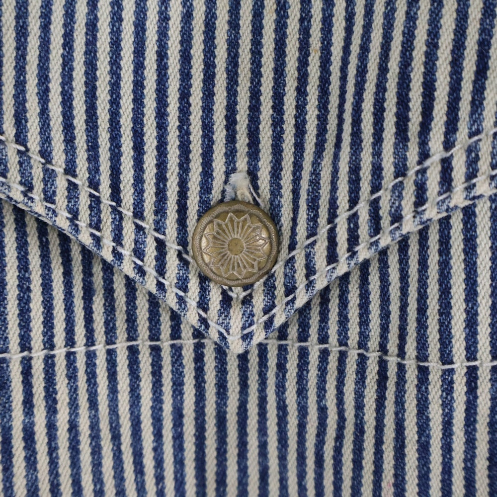BRANCHWORKS philosophy(ブランチワークスフィロソフィー) BRANCHWORKS philosophy ヒッコリーストライプ長袖シャツ ブルー AB121302M