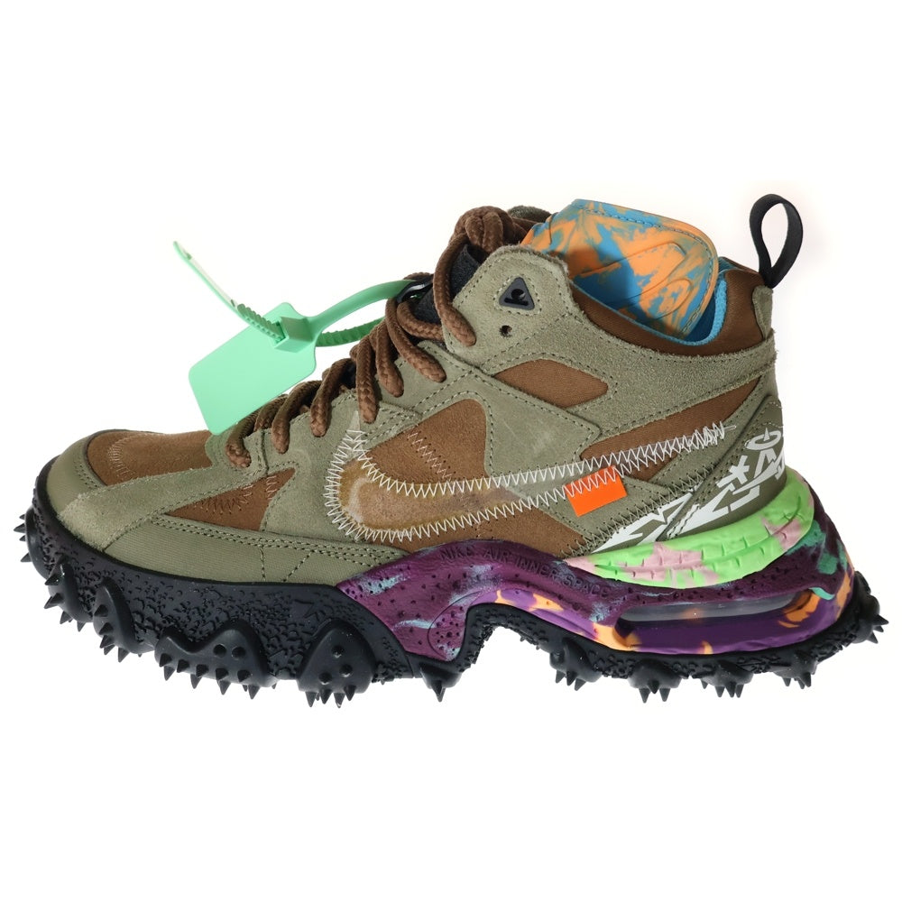 NIKE(ナイキ) ×Off-White Air Terra Forma Matte Olive ×オフホワイト エアテラフォーマ ハイカットスニーカー マルチカラー US9/27cm DQ1615-200