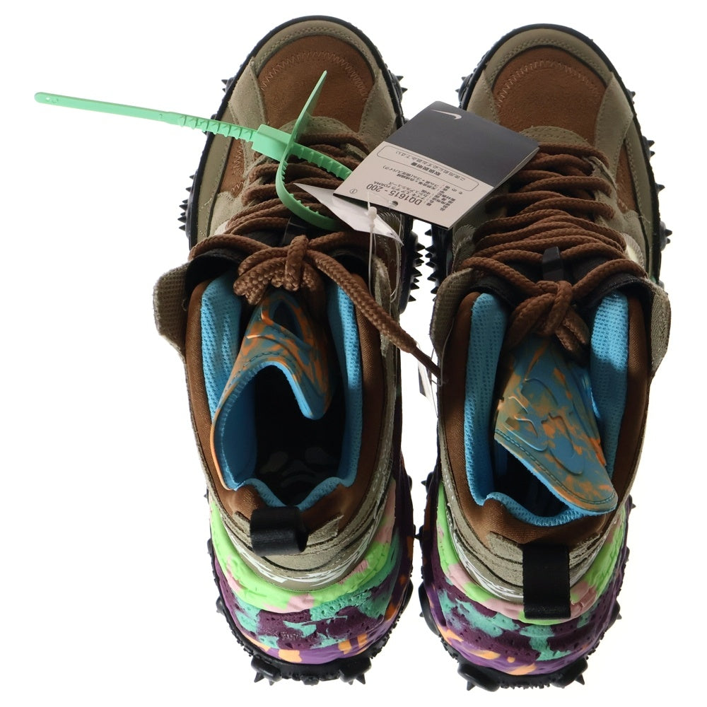 NIKE(ナイキ) ×Off-White Air Terra Forma Matte Olive ×オフホワイト エアテラフォーマ ハイカットスニーカー マルチカラー US9/27cm DQ1615-200