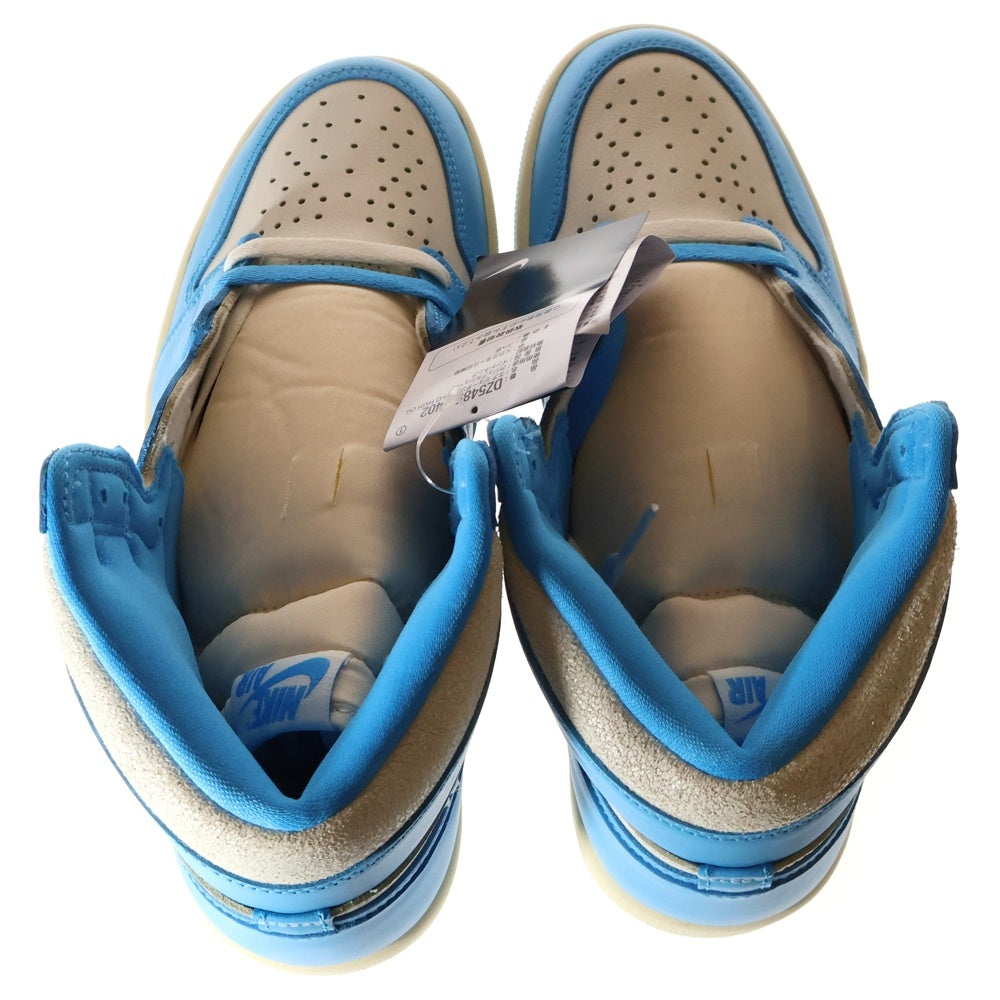 NIKE(ナイキ) AirJordan1 Retro High OG UNC Reimagined エアジョーダン1 UNC リイマジンド ハイカットスニーカー ブルー US9/27cm DZ5485-402