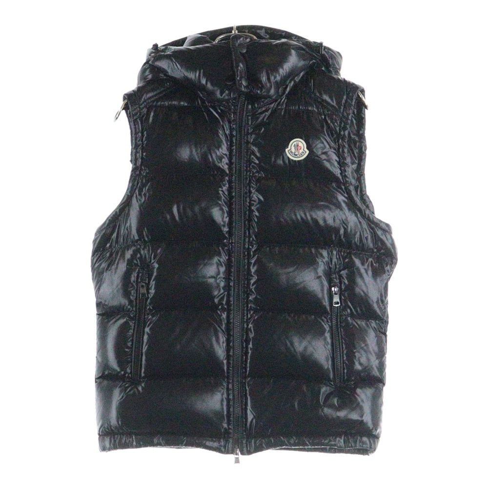 MONCLER(モンクレール) 17AW LACET GILE ラセット ジレ フード付き ジップアップ ダウンベスト ブラック C20914339305