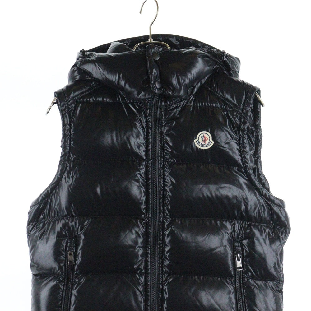 MONCLER(モンクレール) 17AW LACET GILE ラセット ジレ フード付き ジップアップ ダウンベスト ブラック C20914339305