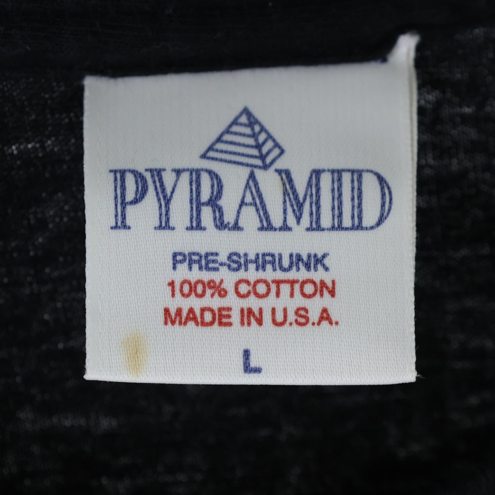 VINTAGE(ヴィンテージ) 90s KISS ALIVE/WORLDWIDE '96 '97 PYRAMIDボディ ?1996 シングルステッチ 両面プリントクルーネック半袖バンドTシャツカットソー ブラック