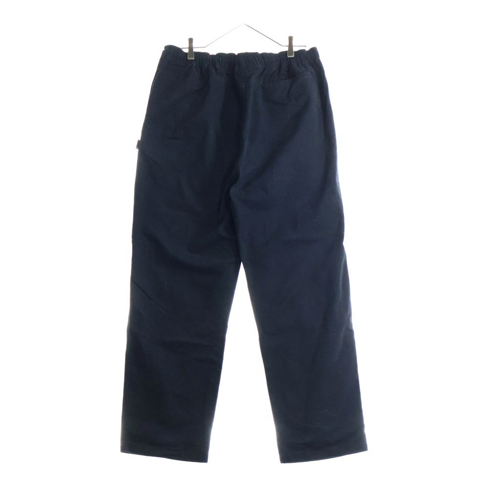 STUSSY(ステューシー) Airbrush Icon Beach Pant フロントプリント コットンパンツ ブラック 116622