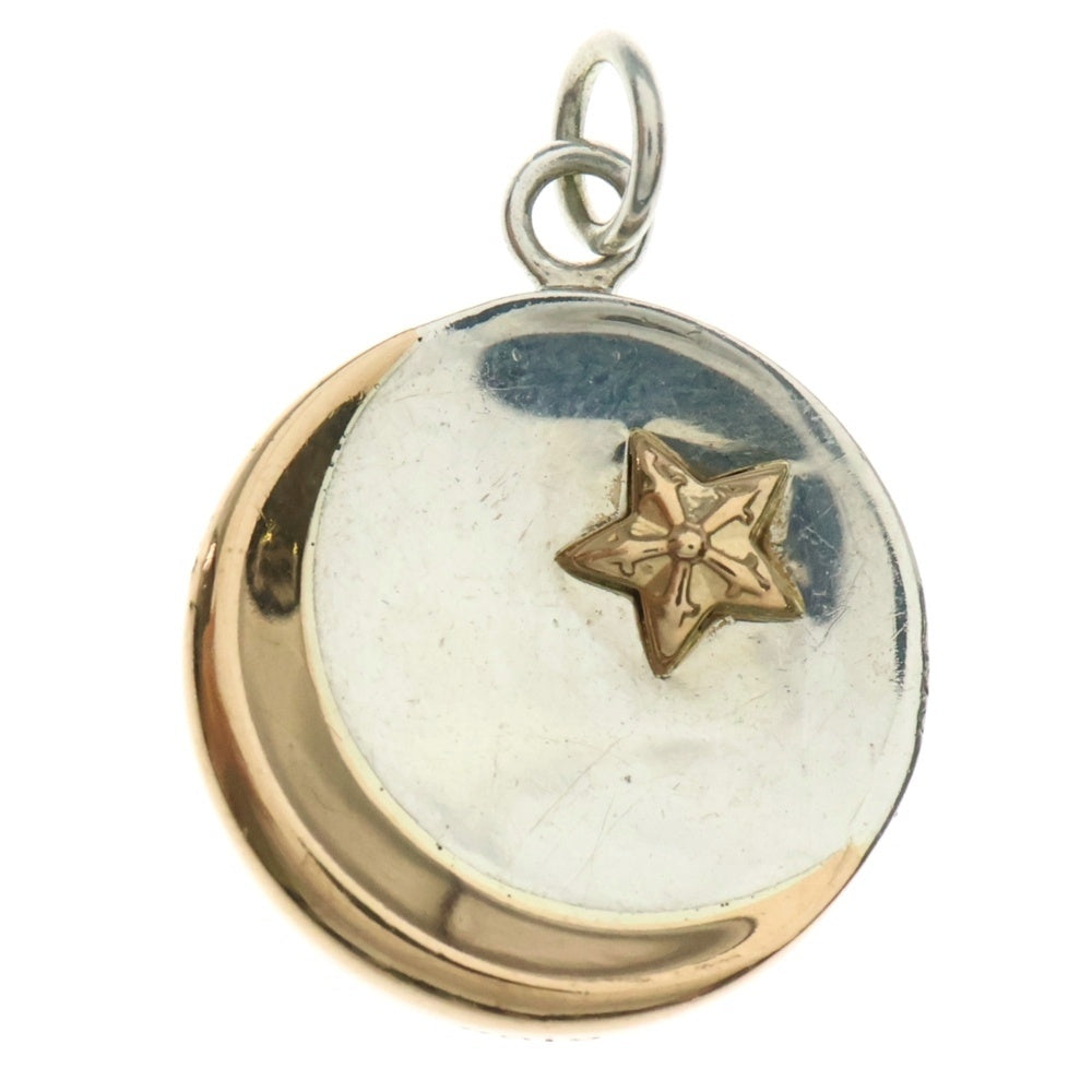 CHROME HEARTS(クロムハーツ) STAR CRESCENT スタークレセント シルバーゴールドコンビ ネックレストップ