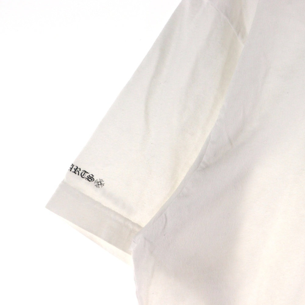 CHROME HEARTS(クロムハーツ) スプリットヴァインダガープリント クルーネック半袖Tシャツカットソー ホワイト