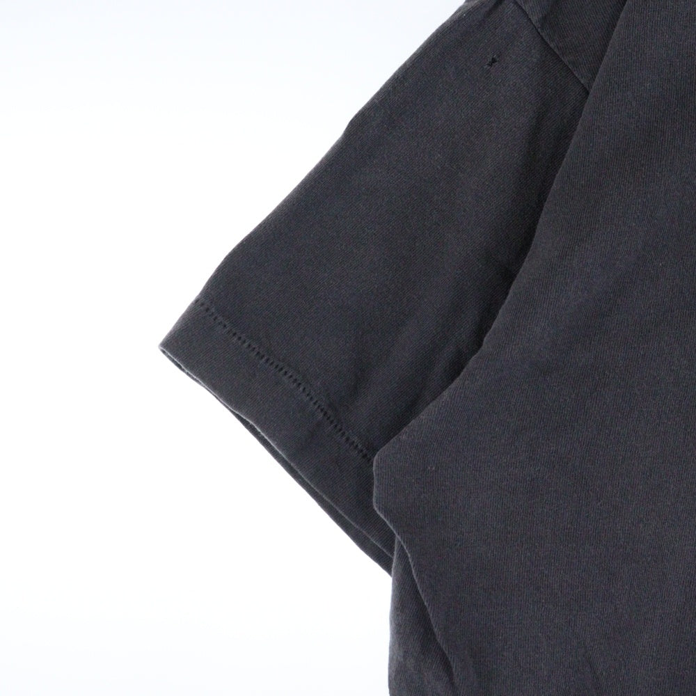 SAINT MICHAEL(セントマイケル) 24SS ヴィンテージ加工SMXプリント クルーネク半袖Tシャツカットソー グレー SM-YS8-0000-003