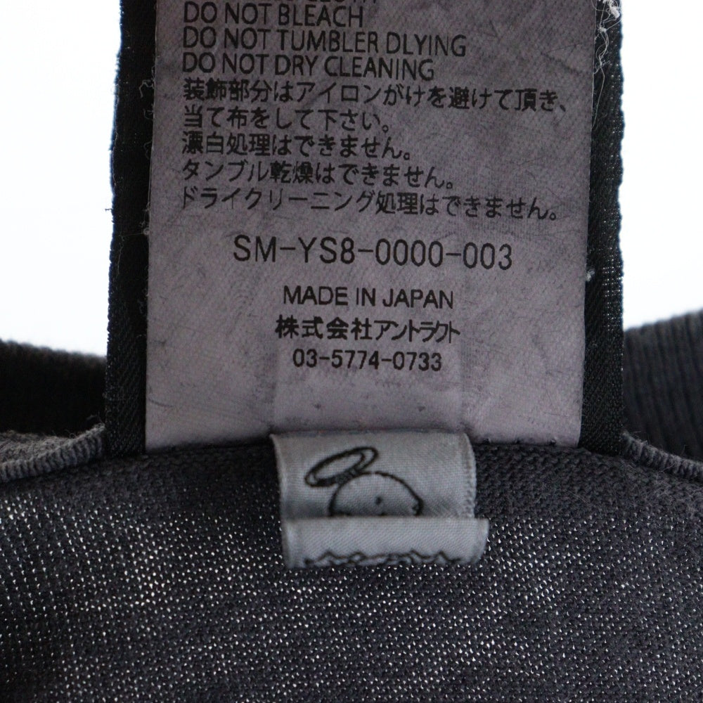 SAINT MICHAEL(セントマイケル) 24SS ヴィンテージ加工SMXプリント クルーネク半袖Tシャツカットソー グレー SM-YS8-0000-003