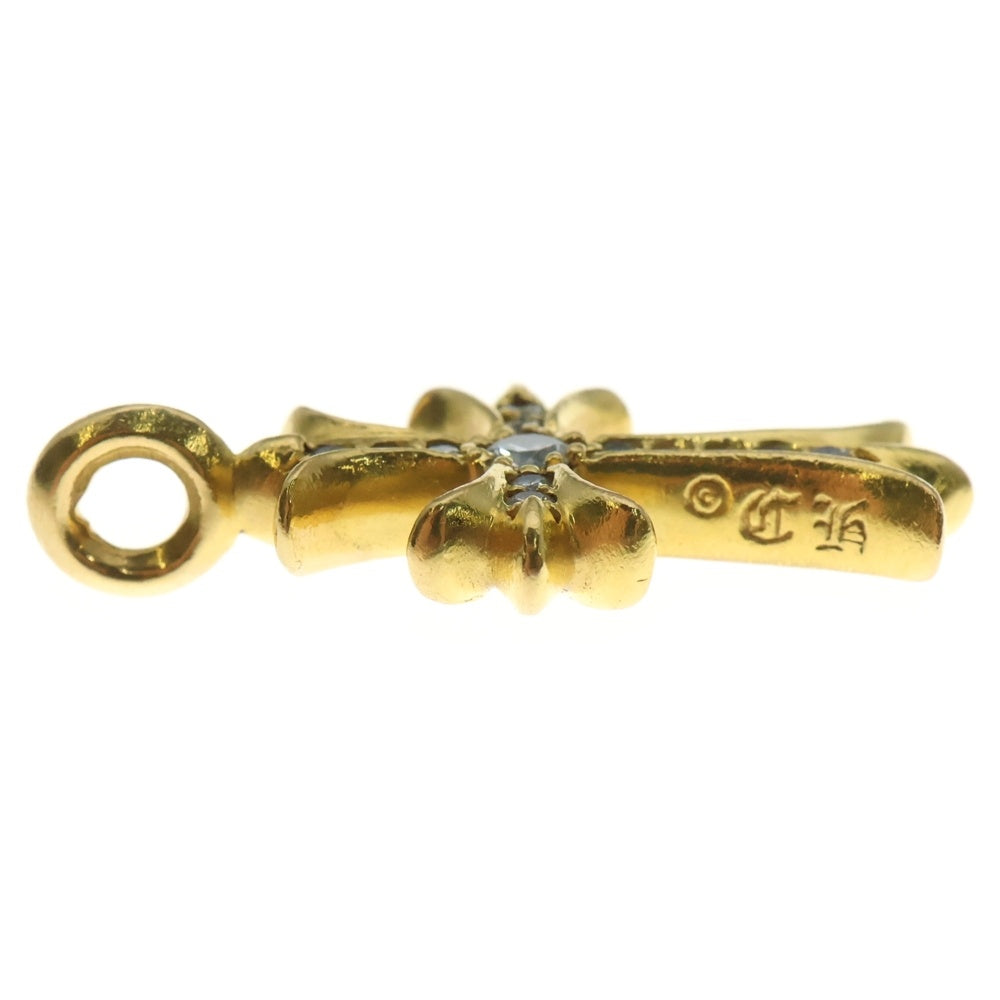CHROME HEARTS(クロムハーツ) 22K TNY CRSF P/DIA タイニーファットクロス PAVEダイヤ ペンダントトップ ゴールド BCA033