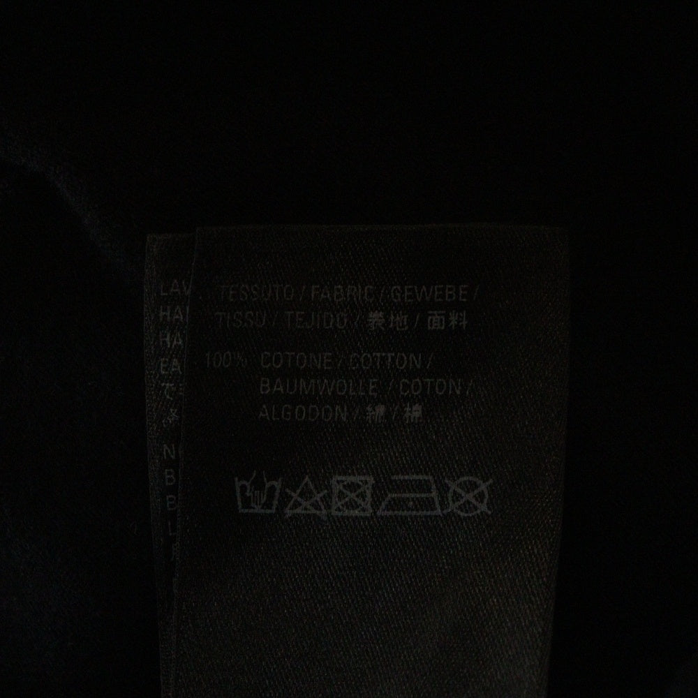 BALENCIAGA(バレンシアガ) 20SS REAL BALENCIAGA MEDIUM FIT リアルバレンシアガ モデルプリント ロゴプリントクルーネック半袖Tシャツカットソー ブラック