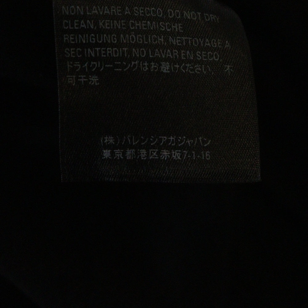 BALENCIAGA(バレンシアガ) 20SS REAL BALENCIAGA MEDIUM FIT リアルバレンシアガ モデルプリント ロゴプリントクルーネック半袖Tシャツカットソー ブラック