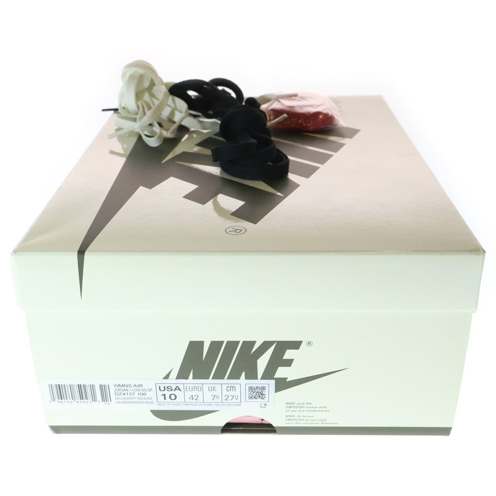 NIKE(ナイキ) ×TRAVIS SCOTT WMNS AIR JORDAN 1 LOW OG MEDIUM OLIVE トラヴィススコット ウィメンズ エアジョーダン1 ローカットスニーカー オリーブ US10/27cm DZ4137-106