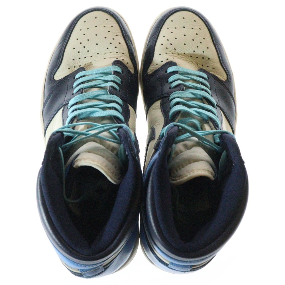 NIKE(ナイキ) AIR JORDAN 1 RETRO HIGH OG OBSIDIAN/UNIVERSITY BLUE エアジョーダン1 オブシディアン ユニバーシティブルー ハイカットスニーカー US10.5/28.5cm 555088-140