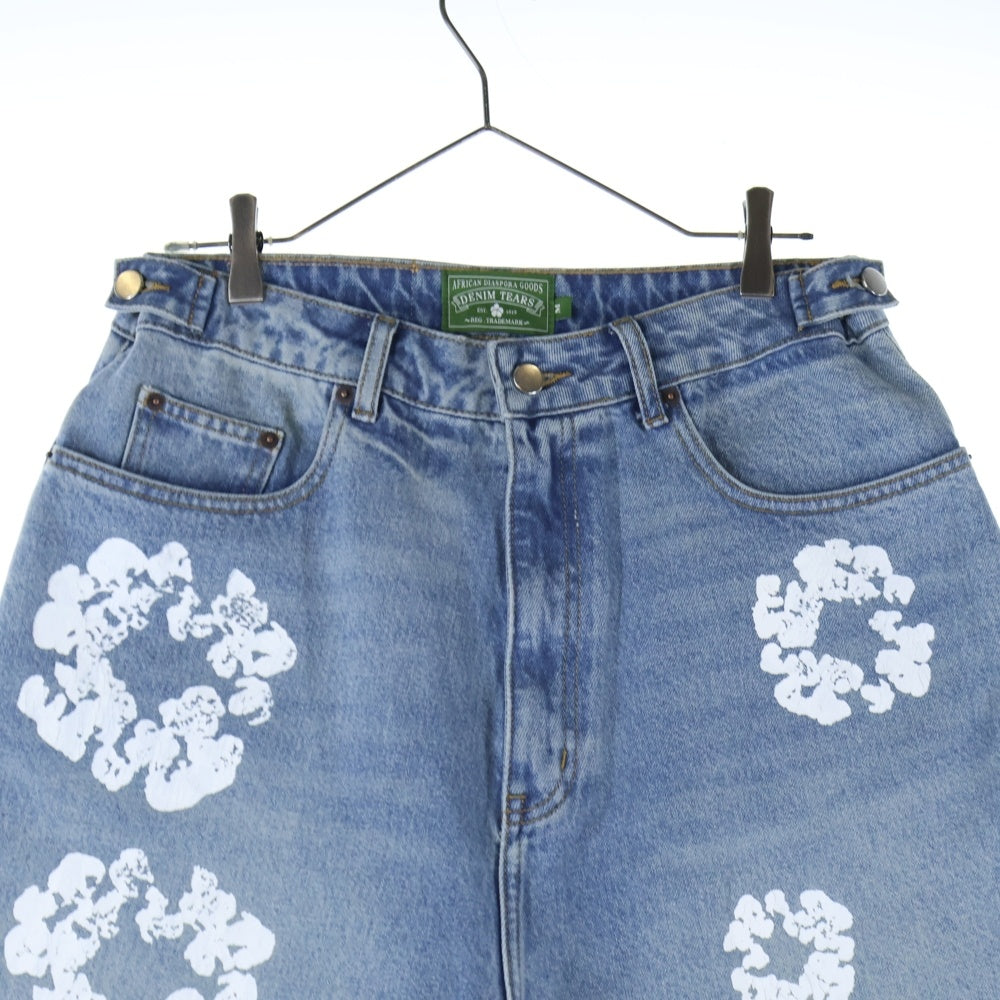 DENIM TEARS(デニムティアーズ) The Cotton Wreath Jean Short コットンリース デニムショーツ