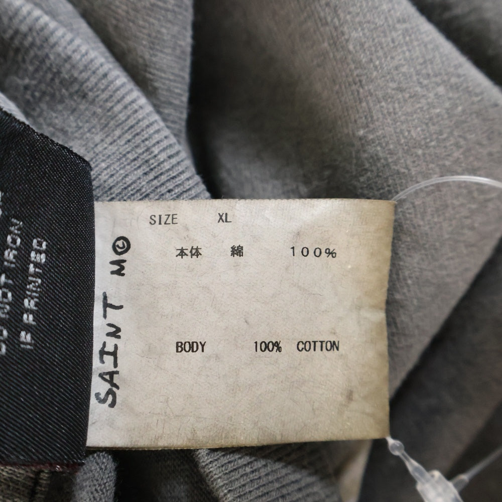 SAINT MICHAEL(セントマイケル) 23SS STR MARIA TEE スター マリア クルーネック 半袖カットソー Tシャツ ブラック SM-S23-0000-007