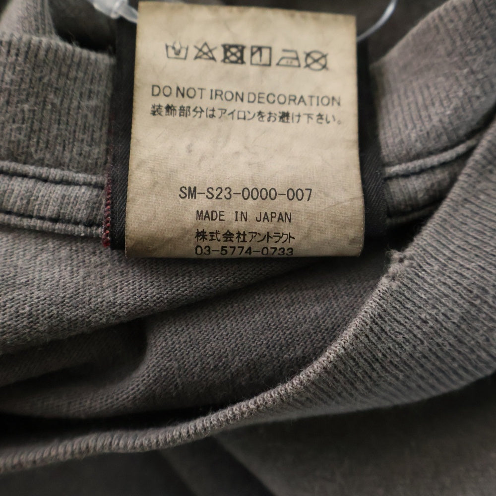 SAINT MICHAEL(セントマイケル) 23SS STR MARIA TEE スター マリア クルーネック 半袖カットソー Tシャツ ブラック SM-S23-0000-007