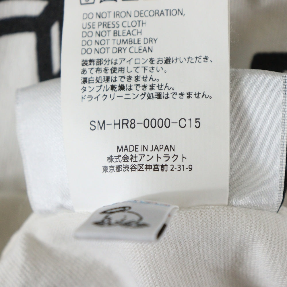 SAINT MICHAEL(セントマイケル) 25SS 2PAC TEE ツーパック フォトプリント ヴィンテージ加工 クルーネック 半袖カットソー Tシャツ ホワイト SM-HR8-0000-C15