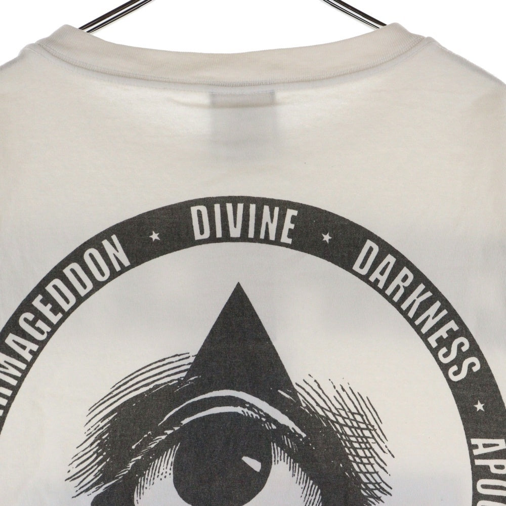 SAINT MICHAEL(セントマイケル) 23AW×河村康輔 COMPLICATED PRINT S/S TEE フロントプリント 半袖Tシャツ カットソー ホワイト SM-A23-0000-C18