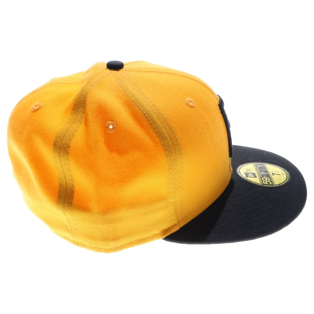NEW ERA(ニューエラ) 59FIFTY Pittsburgh Pirates ピッツバーグ・パイレーツロゴ刺繍 ベースボールキャップ イエロー/ブラック