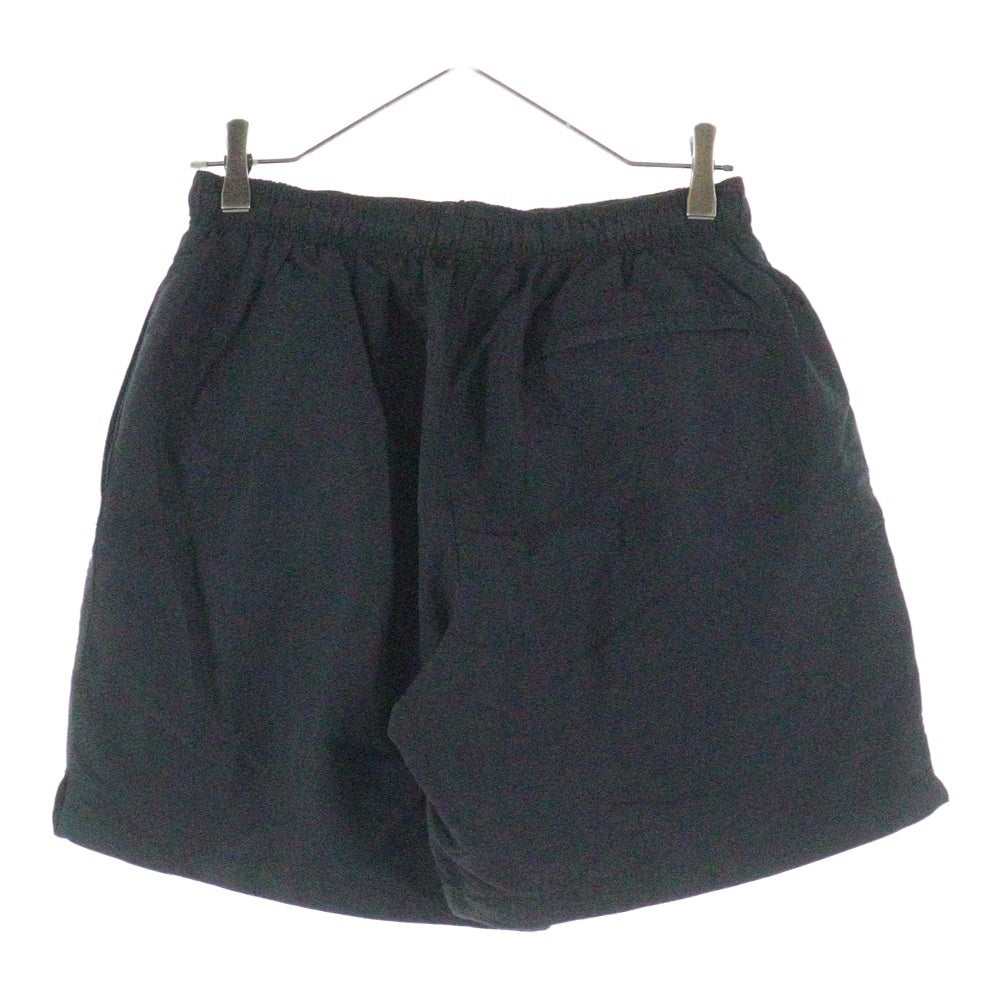 STUSSY(ステューシー) Smooth Stock Water ロゴプリント ナイロンハーフパンツ ブラック