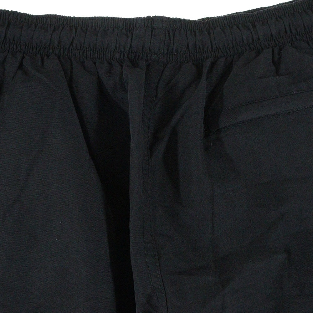 STUSSY(ステューシー) Smooth Stock Water ロゴプリント ナイロンハーフパンツ ブラック
