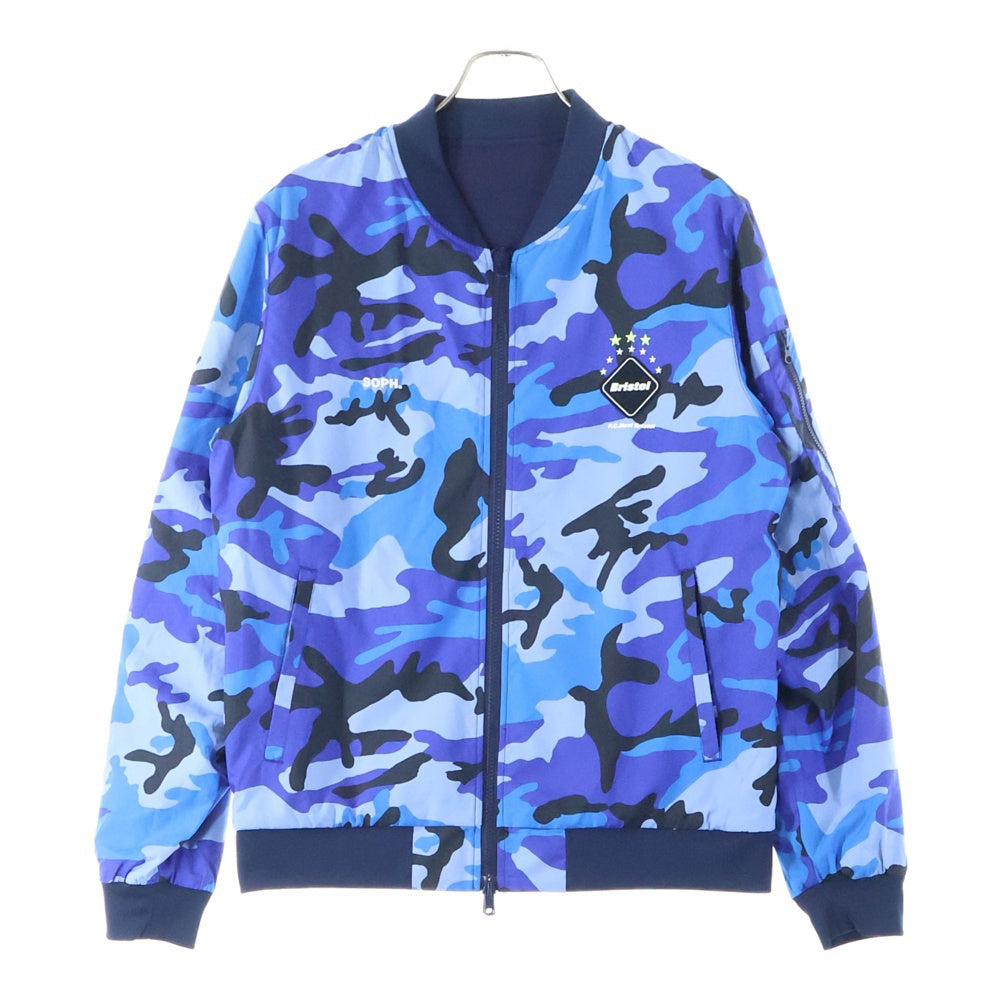 F.C.R.B./F.C.Real Bristol/FCRB(エフシーアールビー/エフシーレアルブリストル) REVERSIBLE PDK JACKET ロゴパッチ付きリバーシブル ナイロンジャケット マルチカラー FCRB-170004