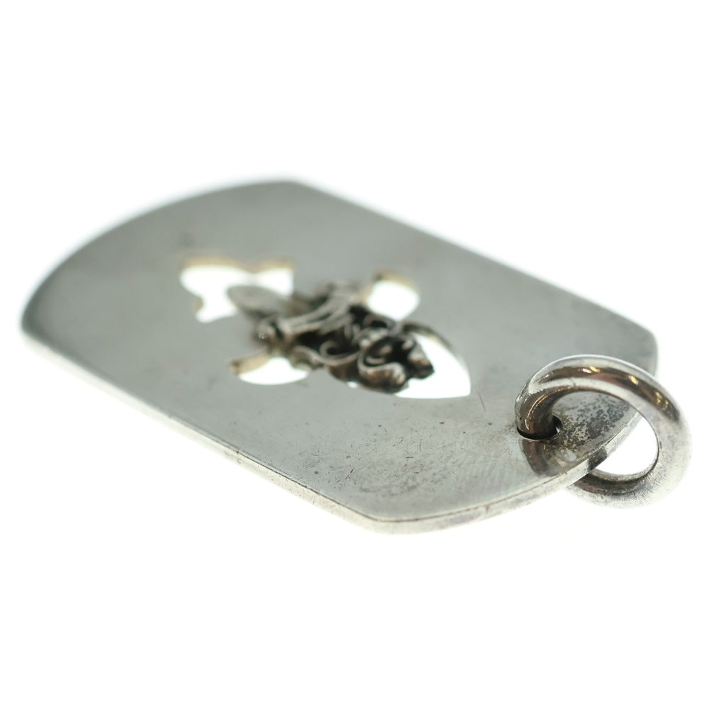 CHROME HEARTS(クロムハーツ) D/TAG LRG BS FLUER DAGGER/カットアウトフレア ダガー ドッグタグ ラージ シルバーネックレストップ