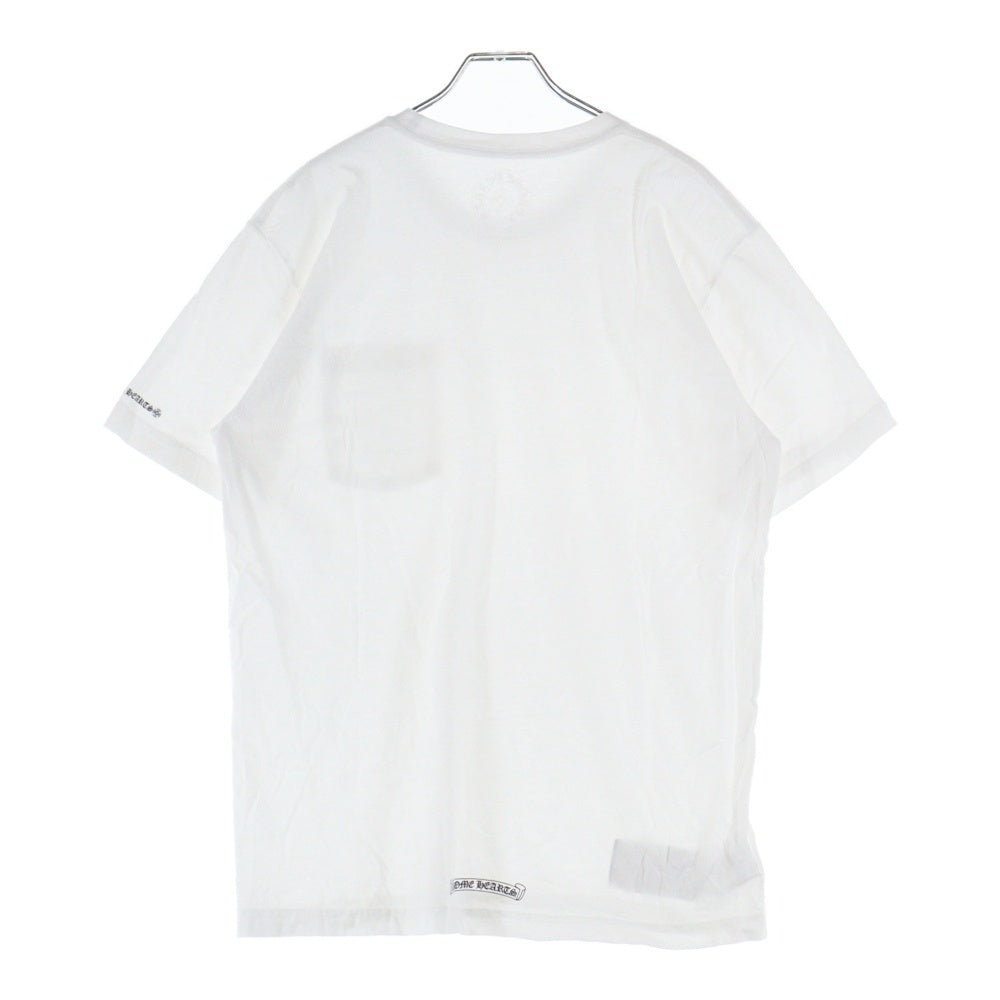CHROME HEARTS(クロムハーツ) NECK LOGO S/S TEE ネックロゴプリント 半袖Tシャツ カットソー ホワイト