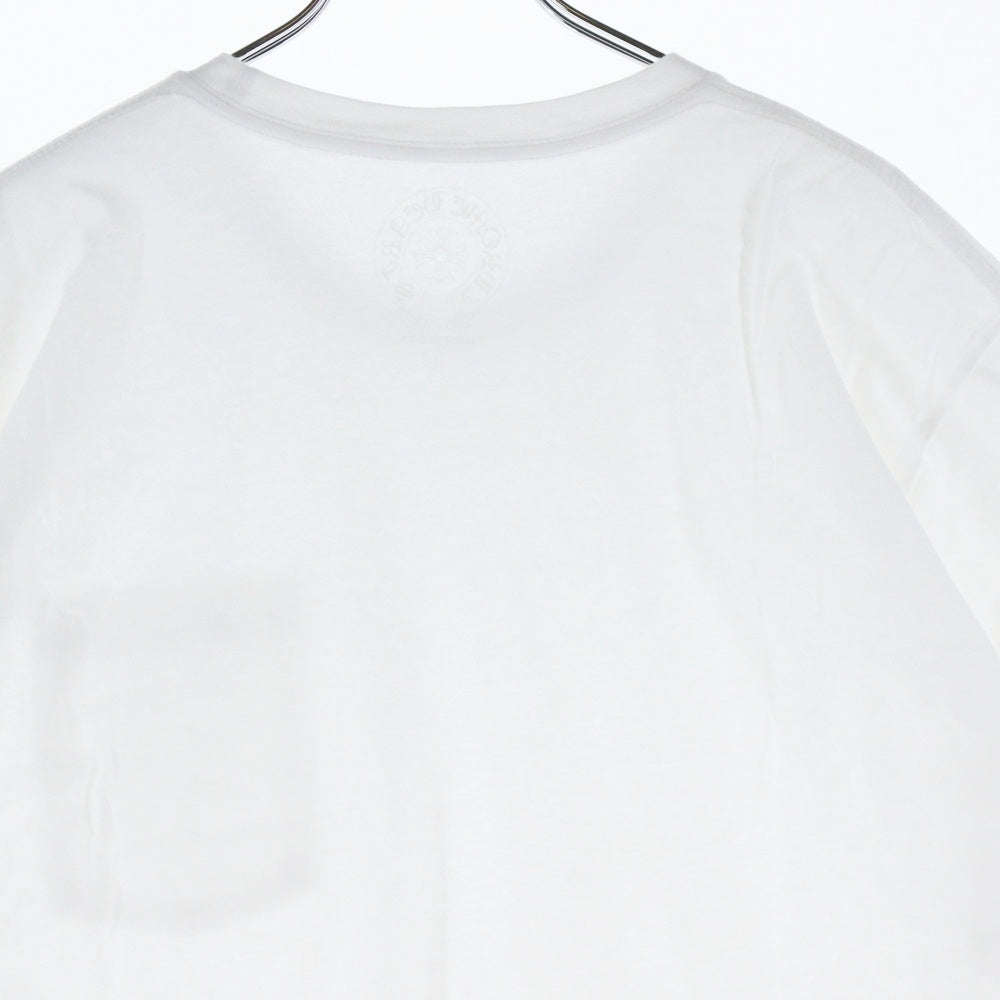 CHROME HEARTS(クロムハーツ) NECK LOGO S/S TEE ネックロゴプリント 半袖Tシャツ カットソー ホワイト