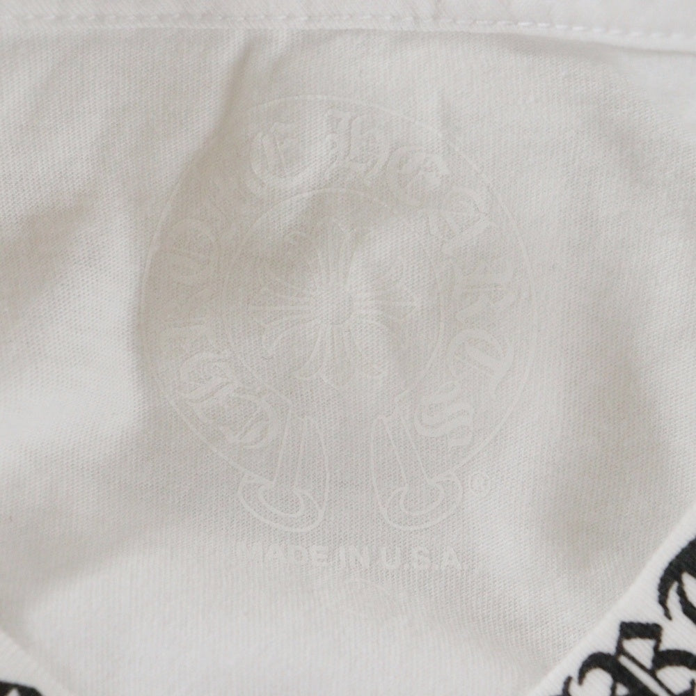 CHROME HEARTS(クロムハーツ) NECK LOGO S/S TEE ネックロゴプリント 半袖Tシャツ カットソー ホワイト