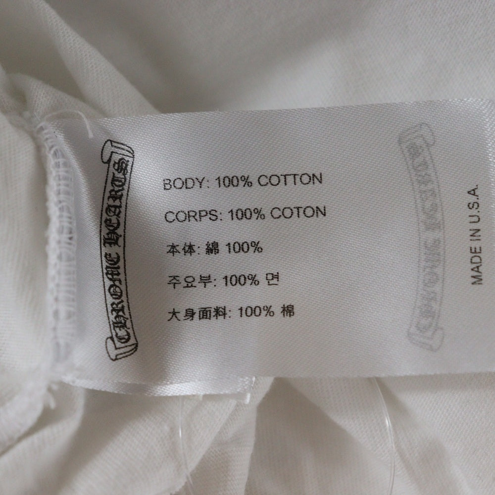 CHROME HEARTS(クロムハーツ) NECK LOGO S/S TEE ネックロゴプリント 半袖Tシャツ カットソー ホワイト