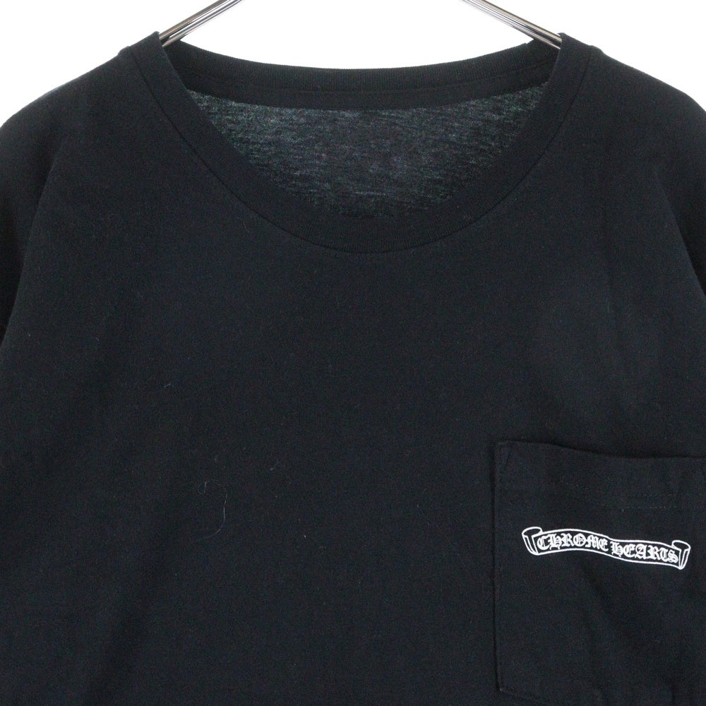 CHROME HEARTS(クロムハーツ) CH SCROLL LABEL FUCKYOU L/S /1 スクロールラベル ファックユー アームプリント クルーネック長袖Tシャツカットソー ブラック