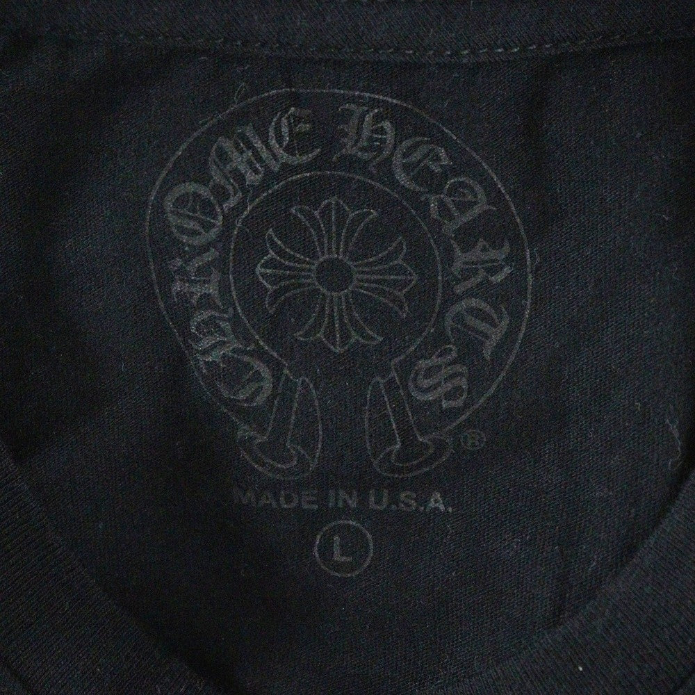 CHROME HEARTS(クロムハーツ) CH SCROLL LABEL FUCKYOU L/S /1 スクロールラベル ファックユー アームプリント クルーネック長袖Tシャツカットソー ブラック